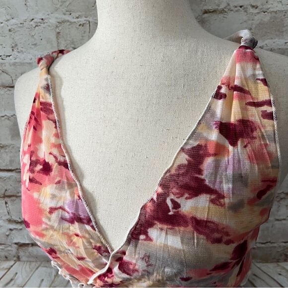 Bcbgmaxazria watercolor mesh dress sleeveless - Picture 5 of 6